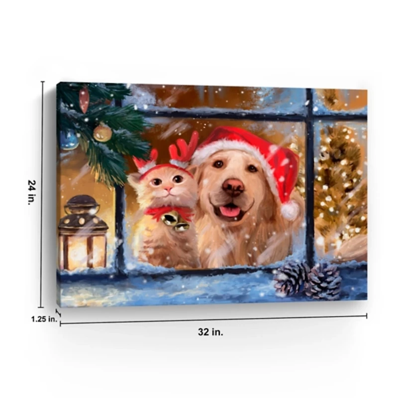 Cozy Companions Canvas Art Print