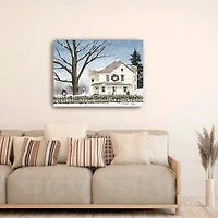 Snowy Grandma's House Canvas Art Print, 40x30 in.