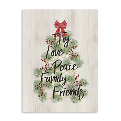 Christmas Tree Sentiment Canvas Print