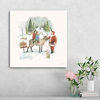 Santa's Tree Farm Canvas Art Print