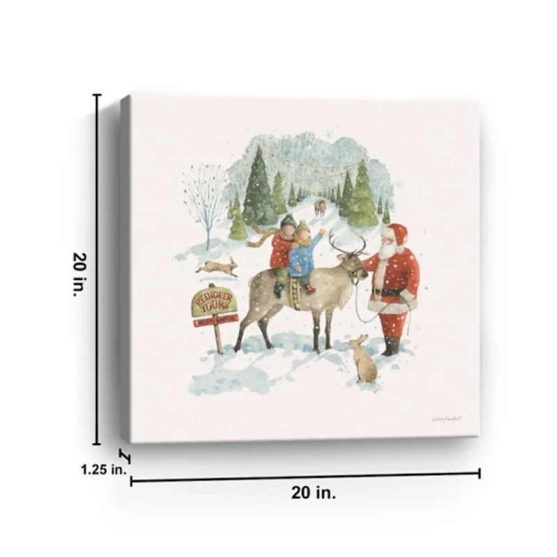 Santa's Tree Farm Canvas Art Print