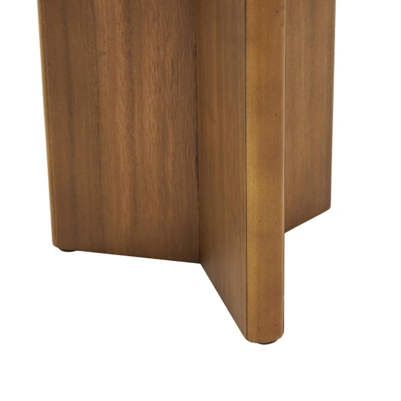 Light Brown Wood Modern Accent Tables, Set of 2