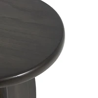 Black Wood Modern Accent Tables, Set of 2