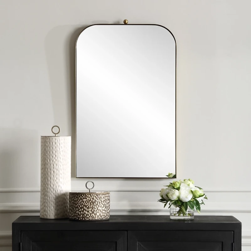 Brass Cassidy Arch Wall Mirror