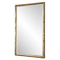 Sutton Distressed Gold Frame Wall Mirror