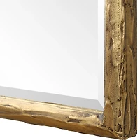 Sutton Distressed Gold Frame Wall Mirror