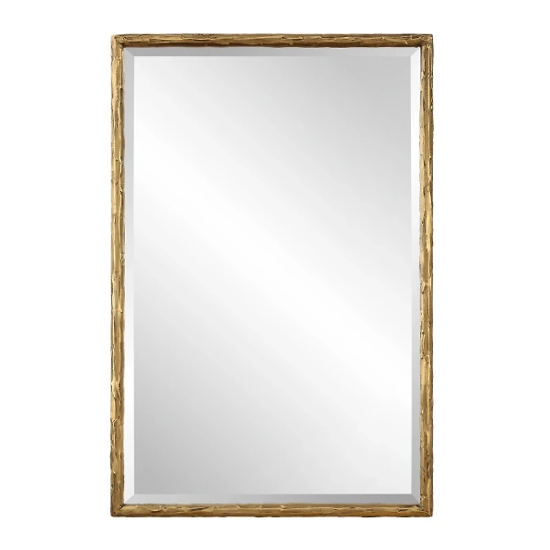 Sutton Distressed Gold Frame Wall Mirror