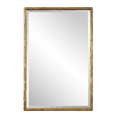 Sutton Distressed Gold Frame Wall Mirror