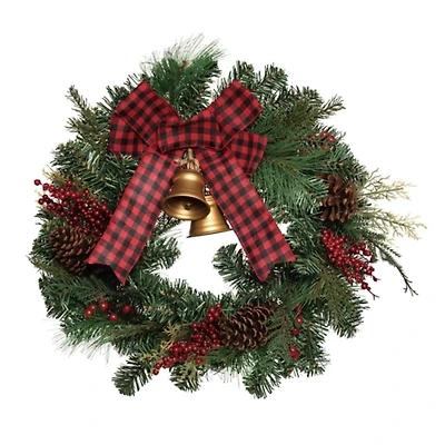 Christmas Wreath with Bells & Bow