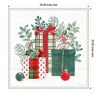 Classic Christmas Gifts Framed Canvas Art Print