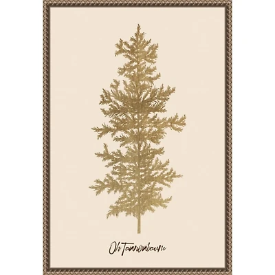 Oh Tannenbaum Framed Canvas Art Print