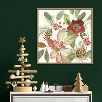 Winter Blooms Framed Canvas Art Print