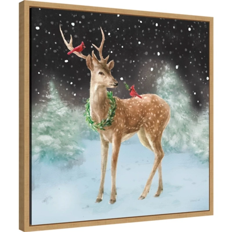 Woodland Celebration Framed Canvas Art Print