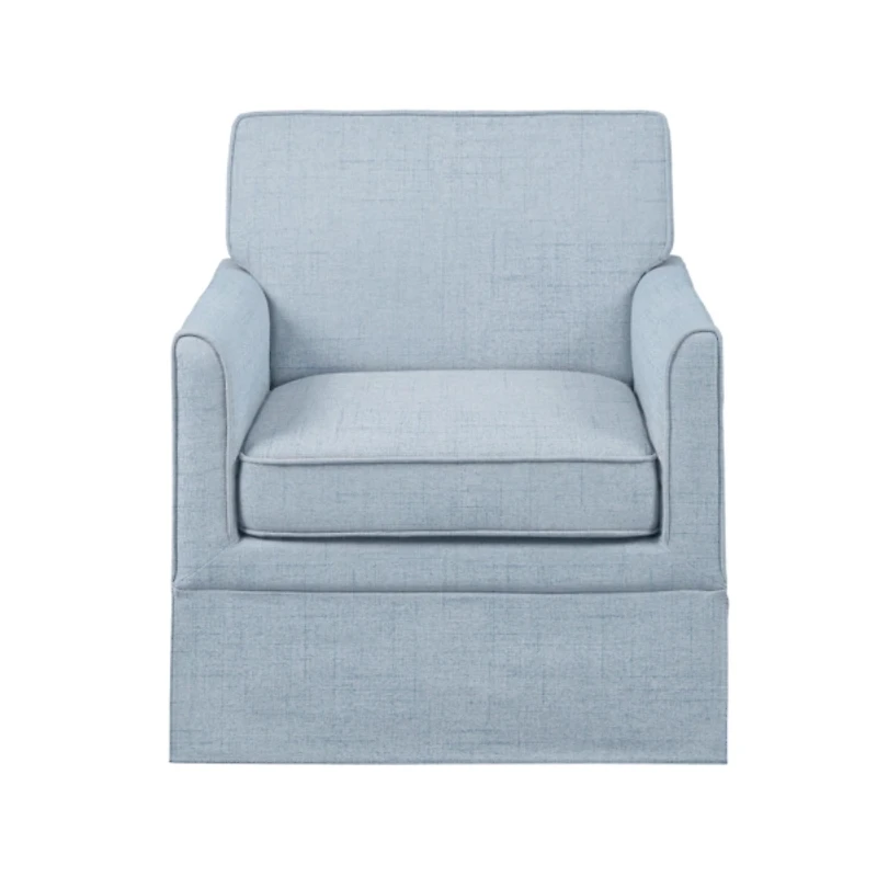 Light Blue Slipcover Armchair