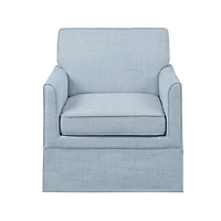 Light Blue Slipcover Armchair