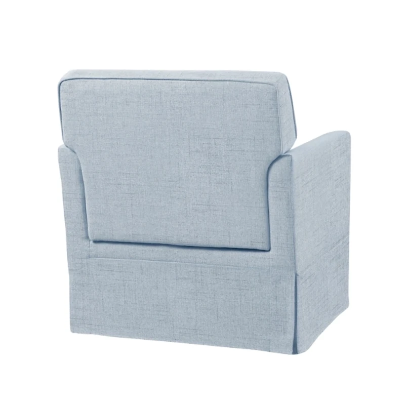Light Blue Slipcover Armchair