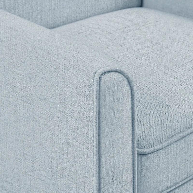 Light Blue Slipcover Armchair
