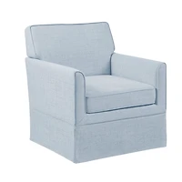Light Blue Slipcover Armchair