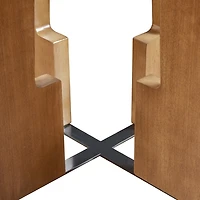 Round Pecan Wood Kenny Dining Table