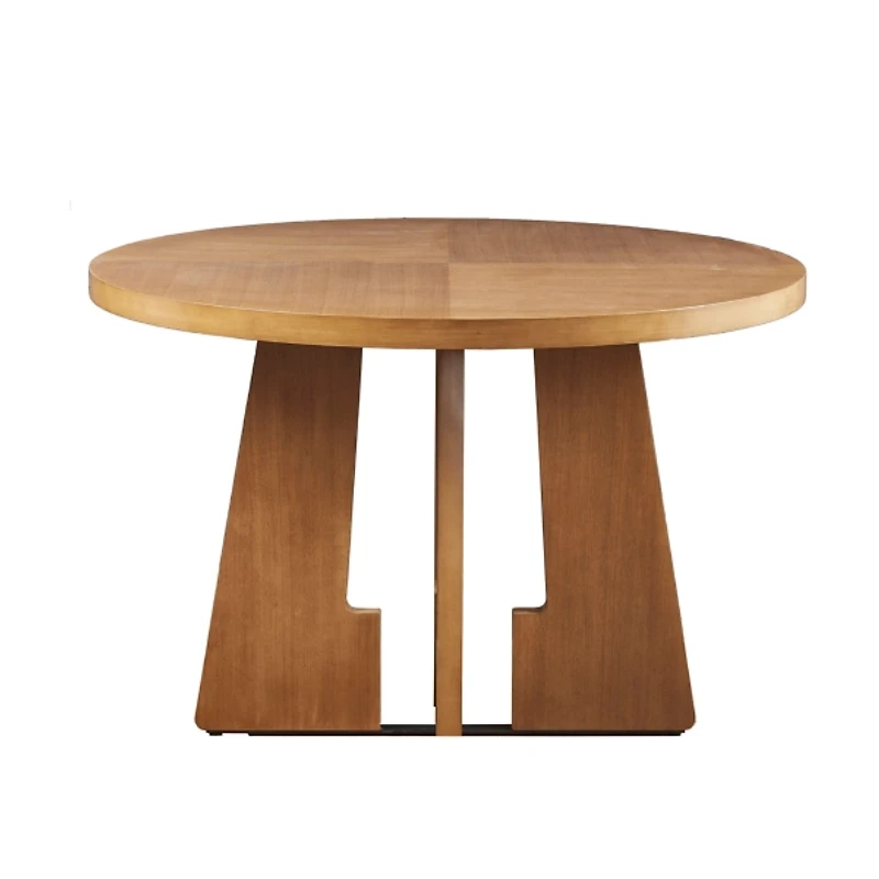 Round Pecan Wood Kenny Dining Table