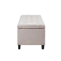 Natural Tufted Shandra Storage Bench