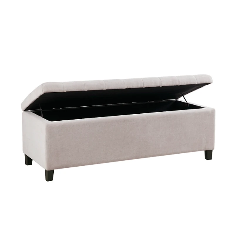 Natural Tufted Shandra Storage Bench