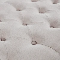 Natural Tufted Shandra Storage Bench