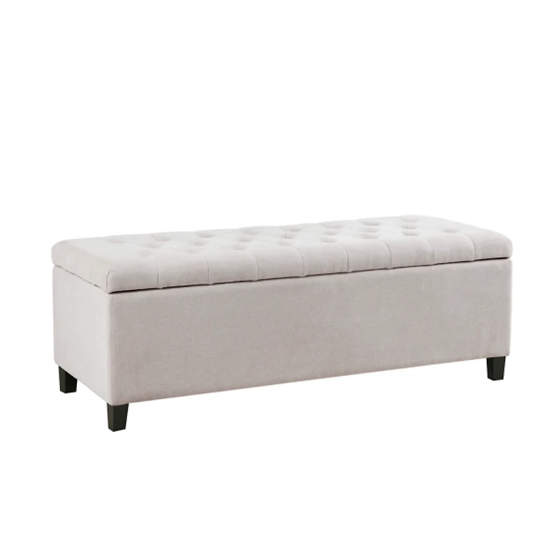Natural Tufted Shandra Storage Bench