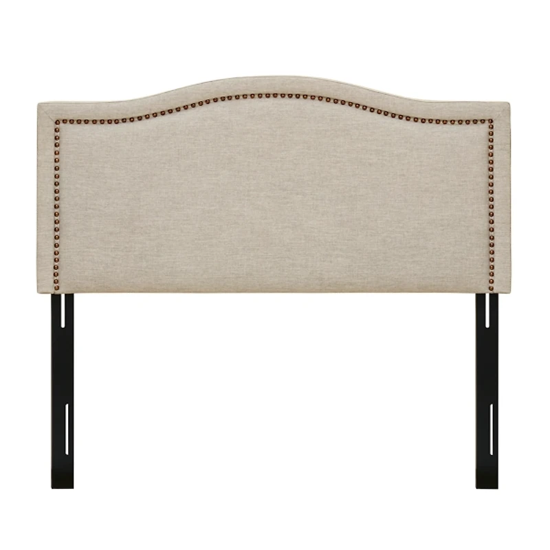 Tan Upholstered Augusta Queen Headboard