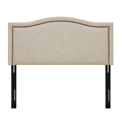 Tan Upholstered Augusta Queen Headboard