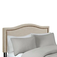Tan Upholstered Augusta King Headboard