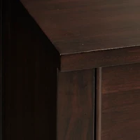 Brown Wood Turned Legs 2-Drawer Chest