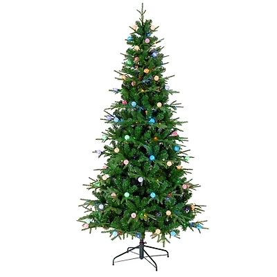 6 ft. Pre-Lit Globe Light Duxbury Christmas Tree