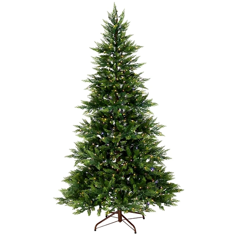 7.5 ft. Pre-Lit Real Feel Fern Christmas Tree