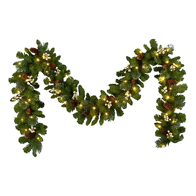 Pre-Lit Crestwood Gold Spruce Christmas Garland