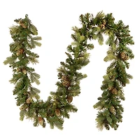 Pre-Lit Carolina Pine Christmas Garland, 9 ft.