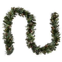 Pre-Lit Carolina Pine Christmas Garland, 9 ft.