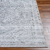 Blue Traditional Washable Area Rug
