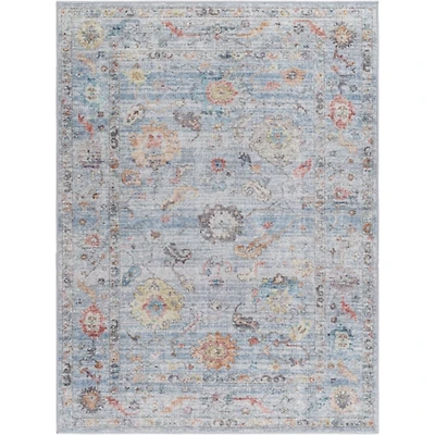Boho Calhoun Blue Washable Area Rug, 5x7