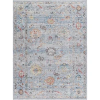 Boho Calhoun Blue Washable Area Rug, 5x7