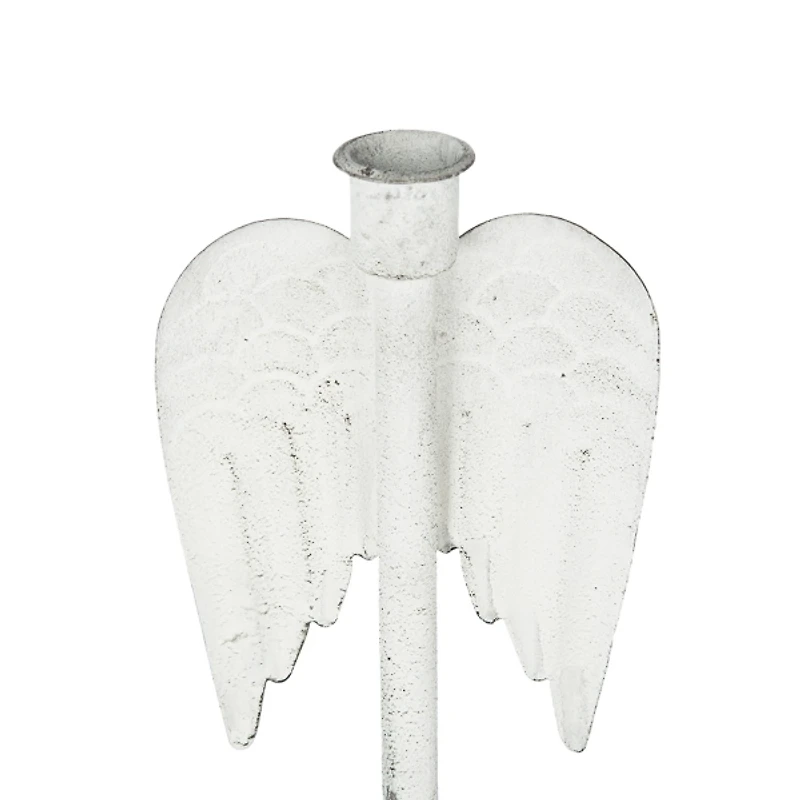 Angel Wing Taper Candle Holders, Set of 2