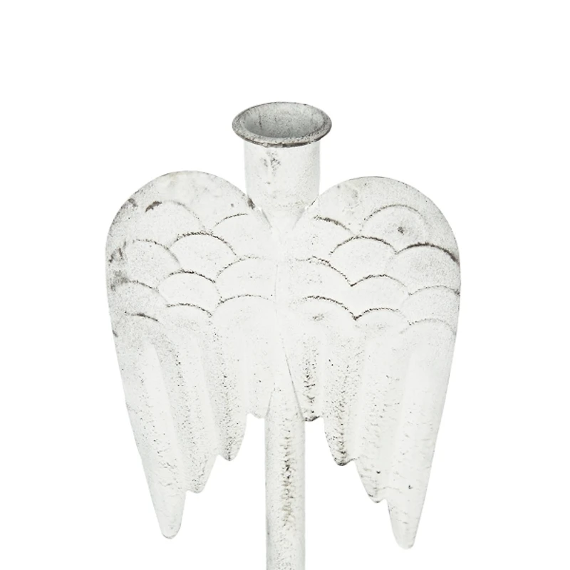 Angel Wing Taper Candle Holders, Set of 2