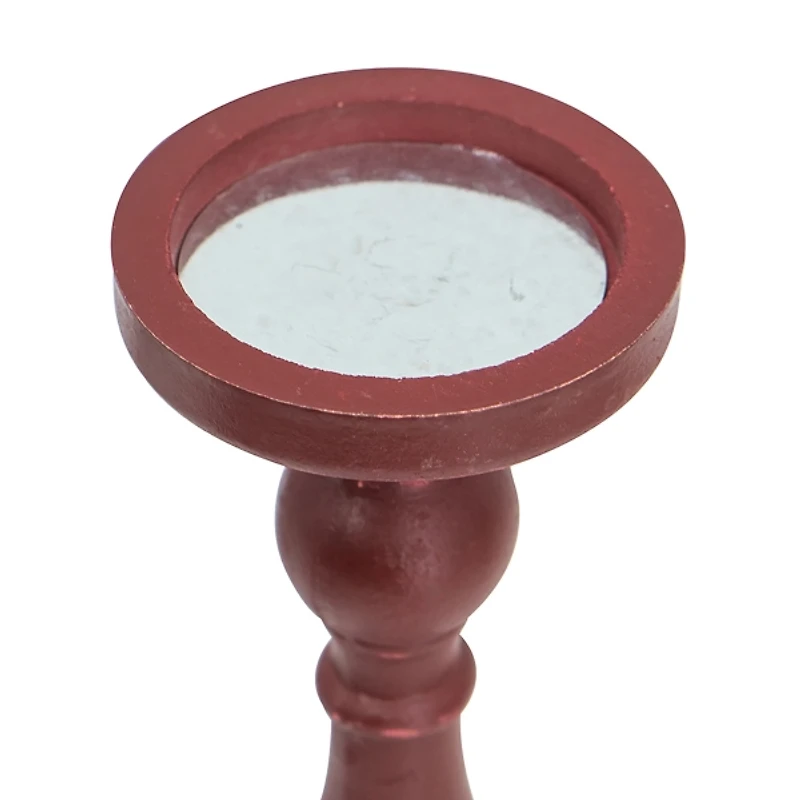 Wood Spindle Taper Candle Holders