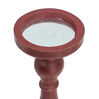 Wood Spindle Taper Candle Holders