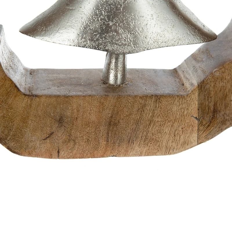 Silver Christmas Tree Wooden Frame Decoration