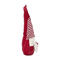 Red and White Plush Gnome Decoration