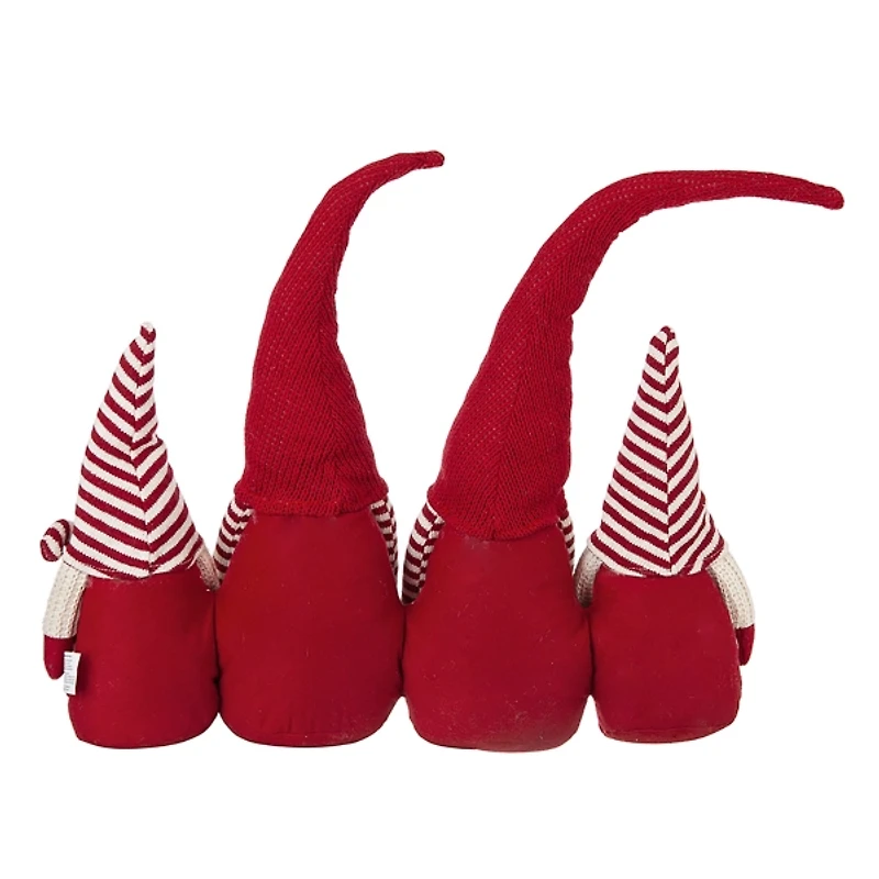 Red and White Plush Gnome Decoration
