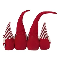 Red and White Plush Gnome Decoration