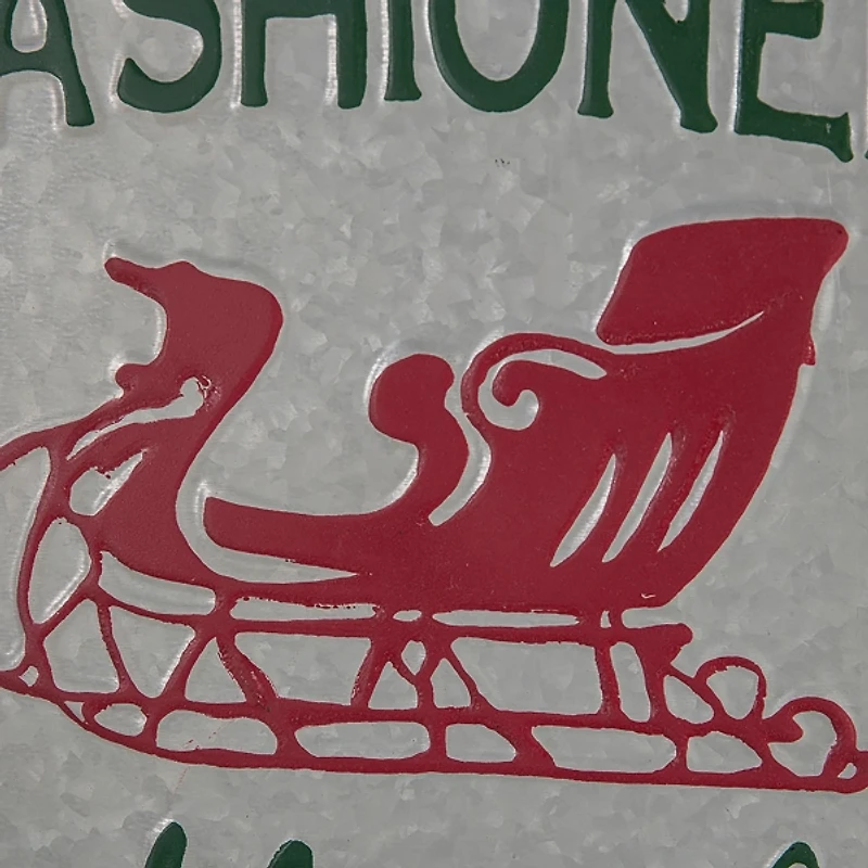 Old Fashioned Sleigh Rides Tin Wall Sign