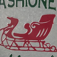 Old Fashioned Sleigh Rides Tin Wall Sign